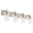 Quorum Fallstaff 4Lt Vanity, Satin Nickel/Clear