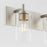 Quorum Fallstaff 4Lt Vanity, Satin Nickel/Clear
