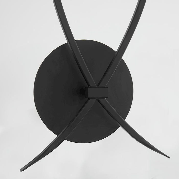 Quorum Majesty 2Lt Wall Mount, Matte Black