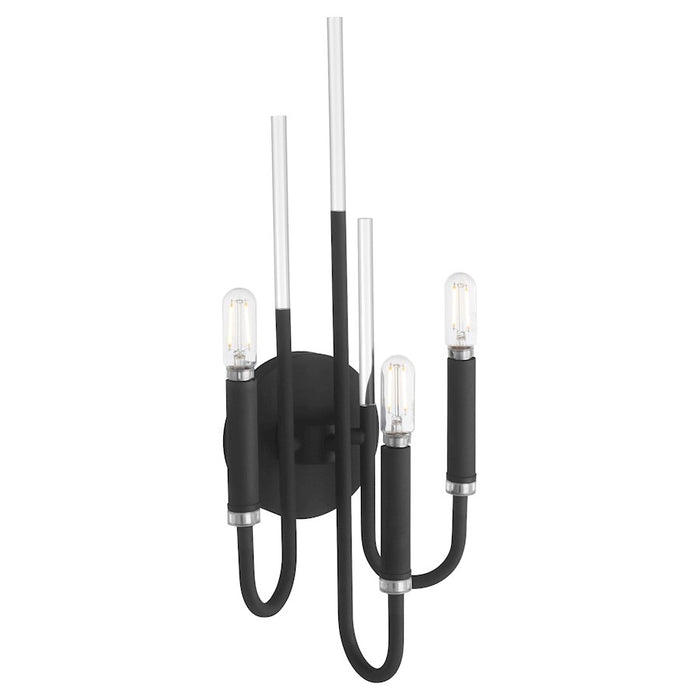 Quorum Summit 3Lt Wall Mount, Textured Black
