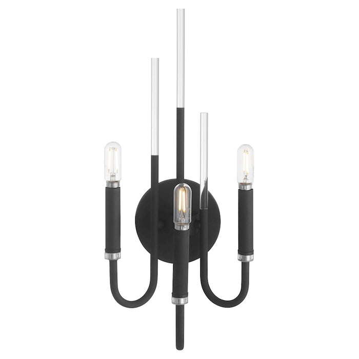 Quorum Summit 3Lt Wall Mount, Textured Black