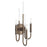 Quorum Summit 3Lt Wall Mount, Dark Brass