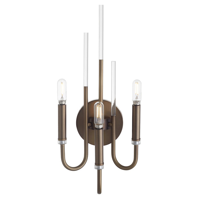 Quorum Summit 3Lt Wall Mount, Dark Brass