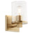 Quorum Bolton 1Lt Wall Mount, Aged Brass/Clear