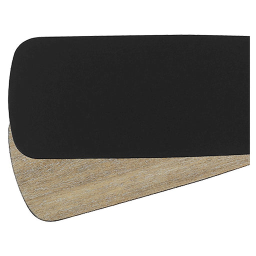 Quorum Type 8-52 Semisqre Fan Blades, Matte Black/Weathered Oak