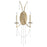 Quorum Malin 2 Light Wall Mount, Antique Silver