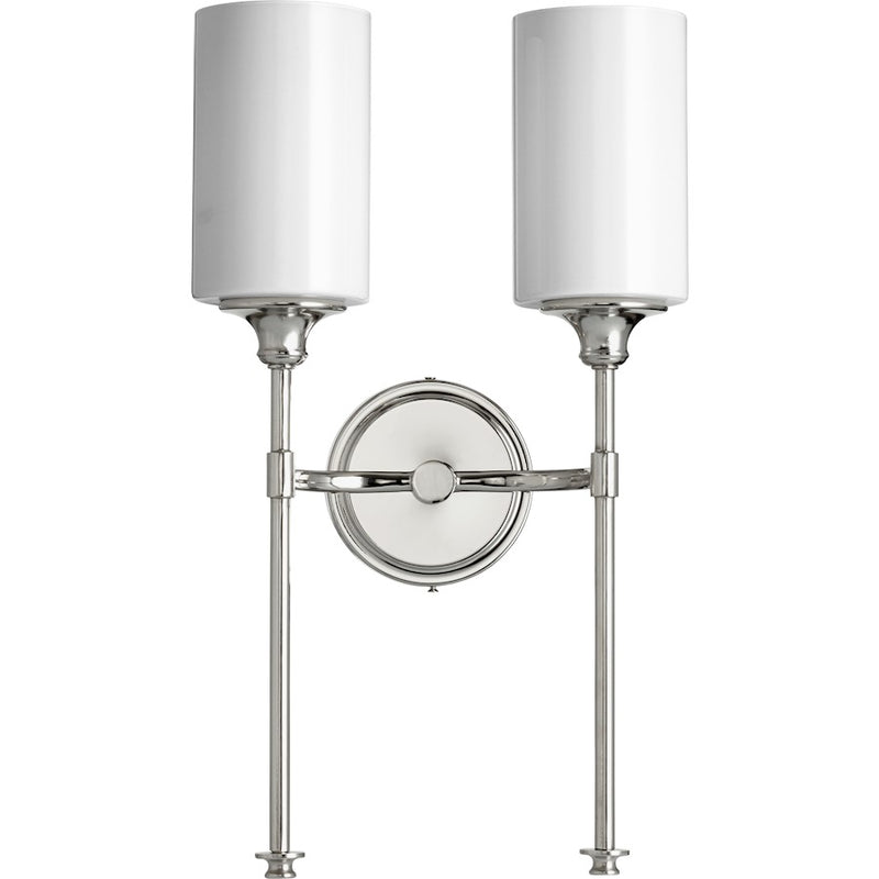 Quorum Celeste 2 Light 10.75' Wall Mount, Polished Nickel