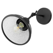 Quorum Omni 1 Light Small Industrial Wall Mount, Noir