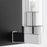 Quorum Kilbey 1Lt Wall Mount, Matte Black/Chrome/Clear/Fluted