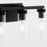 Quorum Kilbey 4Lt Vanity, Matte Black/Clear/Fluted