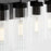 Quorum Kilbey 4Lt Vanity, Matte Black/Clear/Fluted