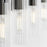 Quorum Kilbey 4Lt Vanty, Matte Black/Clear/Fluted