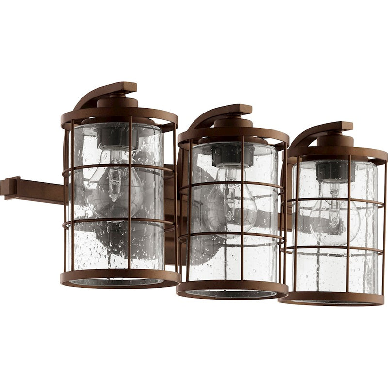 Quorum Ellis 3 Light 20' Vanity, Oiled Bronze