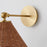 Quorum 1Lt Small Wicker Wall Mount, Aged Brass/Espresso