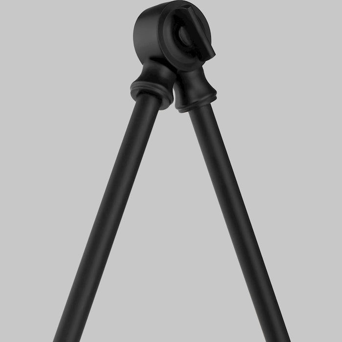 Quorum 1Lt Large Wicker Wall Mount, Matte Black/Espresso