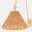 Quorum 1Lt Large Wicker Wall Mount, Aged Brass/Espresso