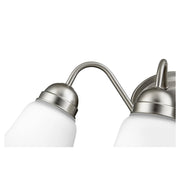 Quorum 4 Light Wall Mount, Satin Nickel