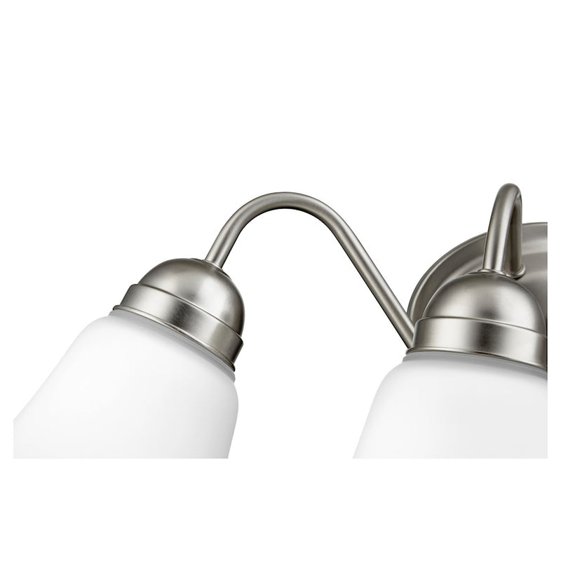 Quorum 4 Light Wall Mount, Satin Nickel