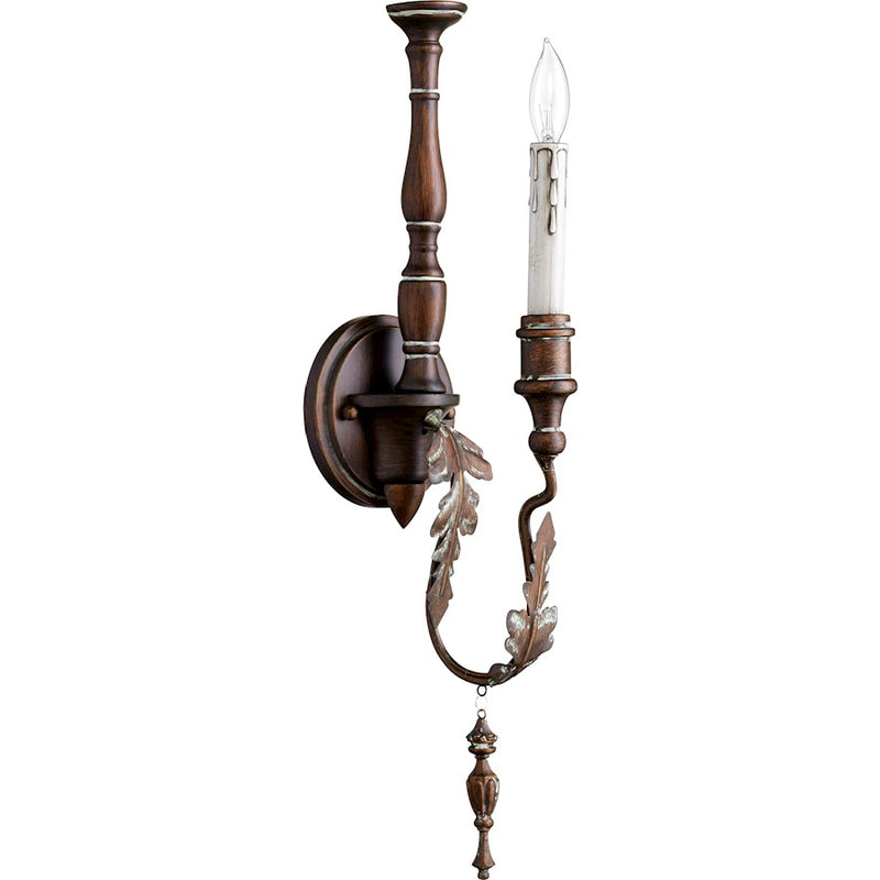 Quorum Salento 1 Light Wall Mount, Vintage Copper