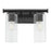 Quorum Juniper 2Lt Vanity, Matte Black/Clear/Fluted