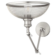 Quorum Omni 1 Light Large Wall Mount, Satin Nickel