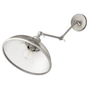 Quorum Omni 1 Light Large Wall Mount, Satin Nickel