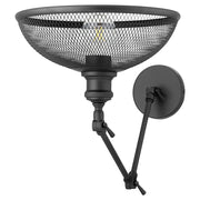 Quorum Omni 1 Light Large Industrial Wall Mount, Noir