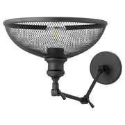 Quorum Omni 1 Light Large Industrial Wall Mount, Noir