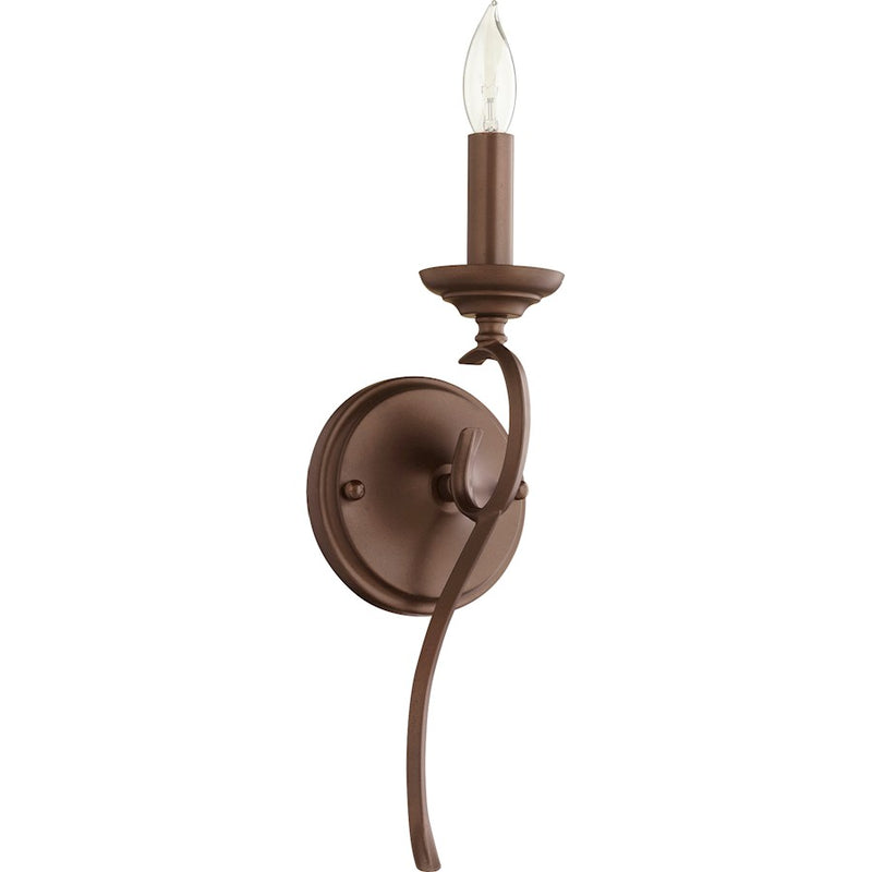 Quorum Flora 1 Light 4.5' Wall Mount, Oiled Bronze