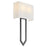 Quorum Bolivar 2 Light Sconce, Matte Black/White