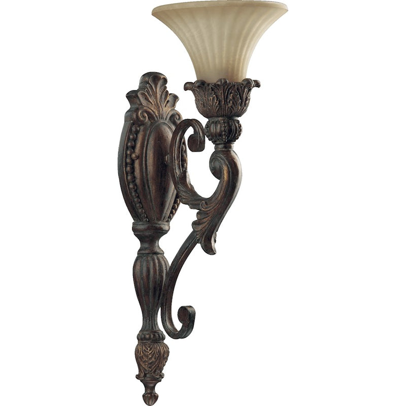 Quorum Madeleine 1 Light Wall Mount, Corsican Gold