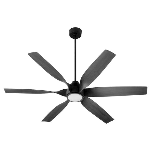 Quorum Kimbo 60" 6 Blade Patio Fan, Matte Black