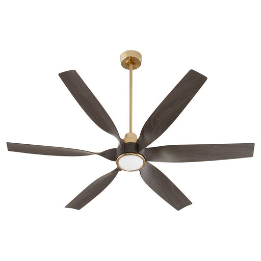 Quorum Kimbo 60" 6 Blade Patio Fan, Aged Brass - 55606-80