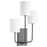 Quorum Harmony 3 Light Wall Mount, Matte Black