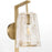 Quorum Prestige 1Lt Wall Mount, Aged Brass/Clear/Alabaster