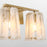 Quorum Prestige 2Lt Vanity, Aged Brass/Clear/Alabaster
