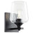 Quorum Veno 1Lt Wall Mount, Matte Black/Clear