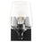 Quorum Veno 1Lt Wall Mount, Matte Black/Clear