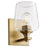 Quorum Veno 1Lt Wall Mount, Aged Brass/Clear