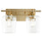 Quorum Veno 2Lt Vanity, Aged Brass/Clear