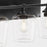 Quorum Veno 3Lt Vanity, Matte Black/Clear