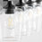 Quorum Veno 4Lt Vanity, Matte Black/Clear
