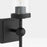 Quorum Lee Blvd 1Lt Wall Mount, Matte Black/Clear/Fluted