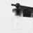 Quorum Lee Blvd 3Lt Vanity, Matte Black/Clear/Fluted