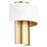 Quorum 1/2 Cylinder Drum, Studio White/Aged Brass