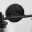 Quorum Lawton 2 Light Vanity, Matte Black/Clear