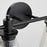 Quorum Lawton 4 Light Vanity, Matte Black/Clear