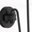Quorum Charlotte 1Lt Wall Mount, Matte Black/White