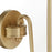 Quorum Charlotte 1Lt Wall Mount, Aged Brass/White