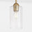 Quorum Charlotte 3Lt Vanity, Aged Brass/Clear